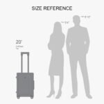 LEVEL8 Handgepäck Koffer 54,5cm 40L PC Hartschale TSA Schwarz – Bild 9