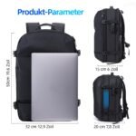 KINGSLONG Vakuum Rucksack 60L – Laptop Handgepäck 17" Herren – Bild 5