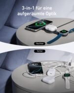 Anker MagGo 3-in-1 Kabellose Ladestation Qi2 15W – Reise – Bild 5