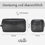 Baur Echtleder Kulturbeutel – Große Toilettentasche Damen Herren – Bild 6