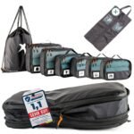 SEESCHWALBE Compression Packing Cubes 8-teilig mit Schuhbeutel – Schwarz