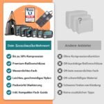 SEESCHWALBE Compression Packing Cubes 8-teilig mit Schuhbeutel – Schwarz – Bild 4
