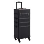 Yaheetech Alu Kosmetikkoffer Trolley 4in1 Schminkkoffer Rollkoffer