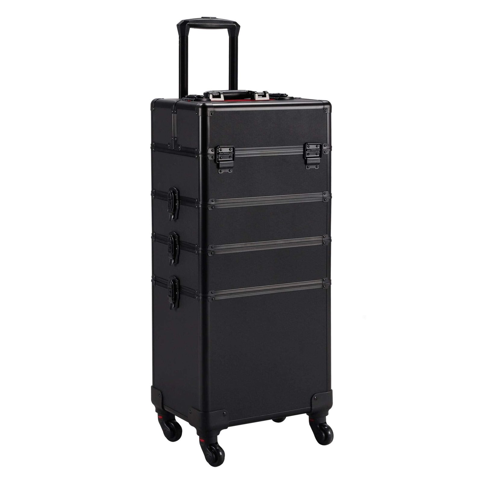 71VPSQcIIRL Yaheetech Alu Kosmetikkoffer Trolley 4in1 Schminkkoffer Rollkoffer – Bild 1