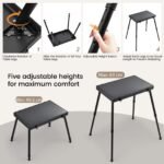 Kosmetik Trolley mit Tisch & 5 Schubladen – Schwarz – Bild 6