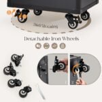 Kosmetik Trolley mit Tisch & 5 Schubladen – Schwarz – Bild 7