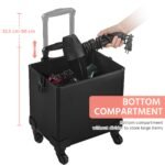Yaheetech Alu Kosmetikkoffer Trolley 4in1 Schminkkoffer Rollkoffer – Bild 8