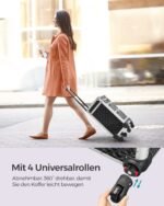 SONGMICS Kosmetikkoffer Trolley mit 2 Schubladen, 34x24x56 cm, schwarz – Bild 8