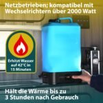 Colapz Campingdusche Elektrisch 15L Tank Warmwasser bis 42°C – Bild 3