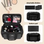 BAFASO Kosmetiktasche Groß – Make Up Organizer Reise Schwarz – Bild 3