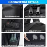 KINGSLONG Vakuum Rucksack 60L – Laptop Handgepäck 17" Herren – Bild 7