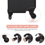 Yaheetech Alu Kosmetikkoffer Trolley 4in1 Schminkkoffer Rollkoffer – Bild 9