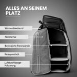 Zeeksack Organizer Rucksack 30L Schwarz + Hüftgurt & Straps – Bild 3