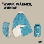 Campo Libre Wanda Campingdecke 4in1 Schlafsack Poncho Kissen – Bild 2