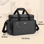 BAFASO Kosmetiktasche Groß – Make Up Organizer Reise Schwarz – Bild 6