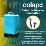Colapz Campingdusche Elektrisch 15L Tank Warmwasser bis 42°C – Bild 6