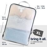 Kompressions-Packwürfel Set mit Mesh-Fenster – Reise-Organizer – Bild 5